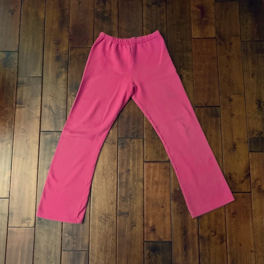 Hanes Youth Girl’s Large Pink Sweatpants
